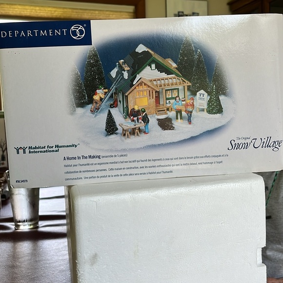 Department 56 Home Holiday Decor Set - Green, White, Brown - Picture 3 of 4